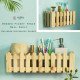 Baad Wall Shelf - Picket Fence Style Wooden Wall Shelf - Natural