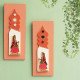 Dwarpal- Gatekeeper- Mudran Shaili Wall Decor Panel- Pink- Set of 2