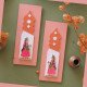 Dwarpal- Gatekeeper- Mudran Shaili Wall Decor Panel- Pink- Set of 2