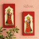 Gopika- Mudran Shaili Wall Decor Panel Set-Red