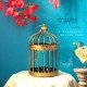 Panjarika-Golden Cage Lantern for Flowers and Diya Decor