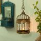 Panjarika-Golden Cage Lantern for Flowers and Diya Decor