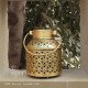 Milk Burni Lantern- Antique Golden T Light Candle Holder