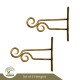 Two-Faced Ankud - Set of 2 Wall Mount Hangers for lantern and Planter