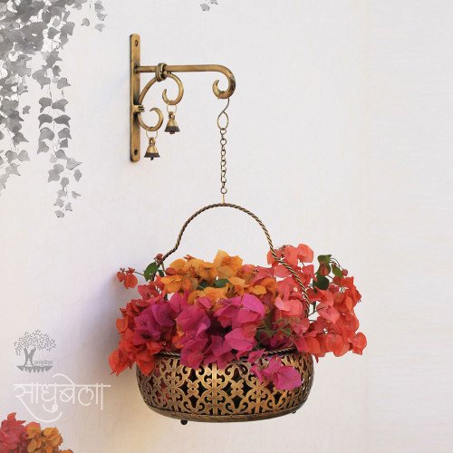 Wall Décor Flower Basket Unit - Large